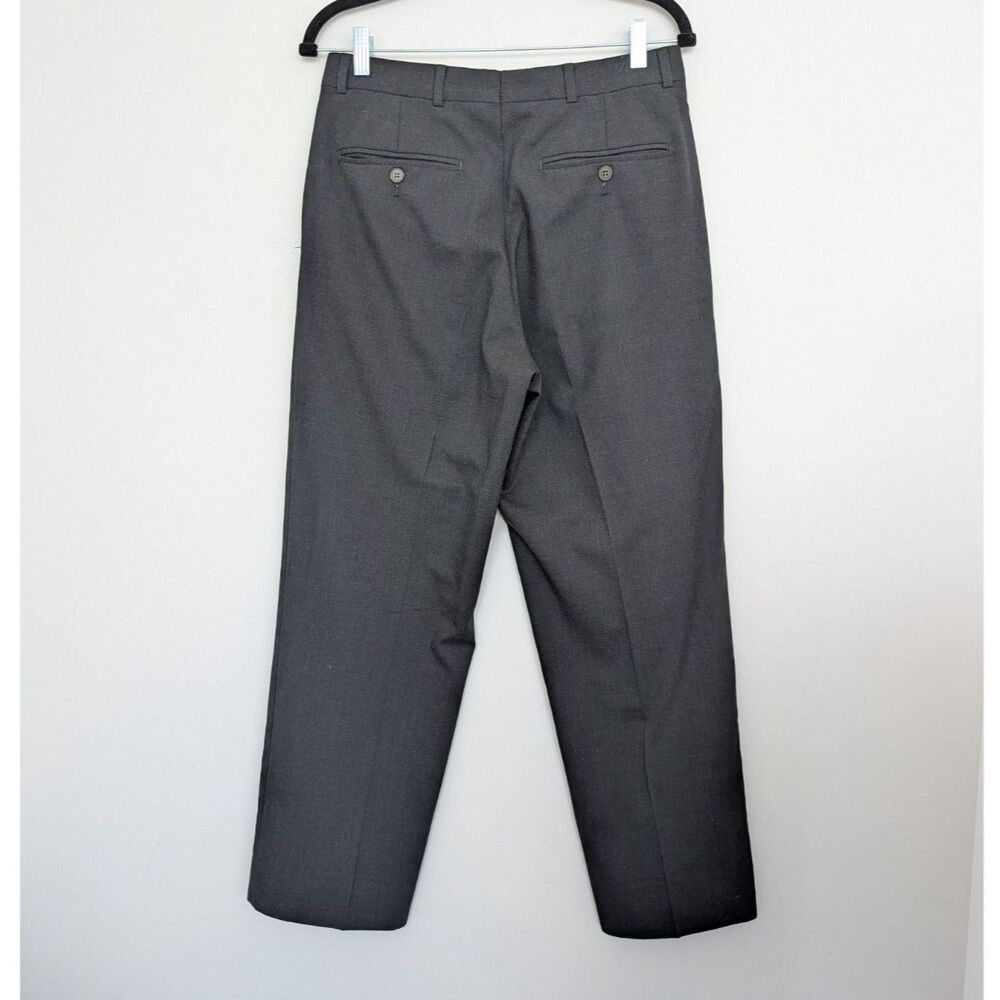 Vintage Oscar de la Renta Wool Gray Mens Dress Pants Trousers Sz 30 - Picture 2 of 16
